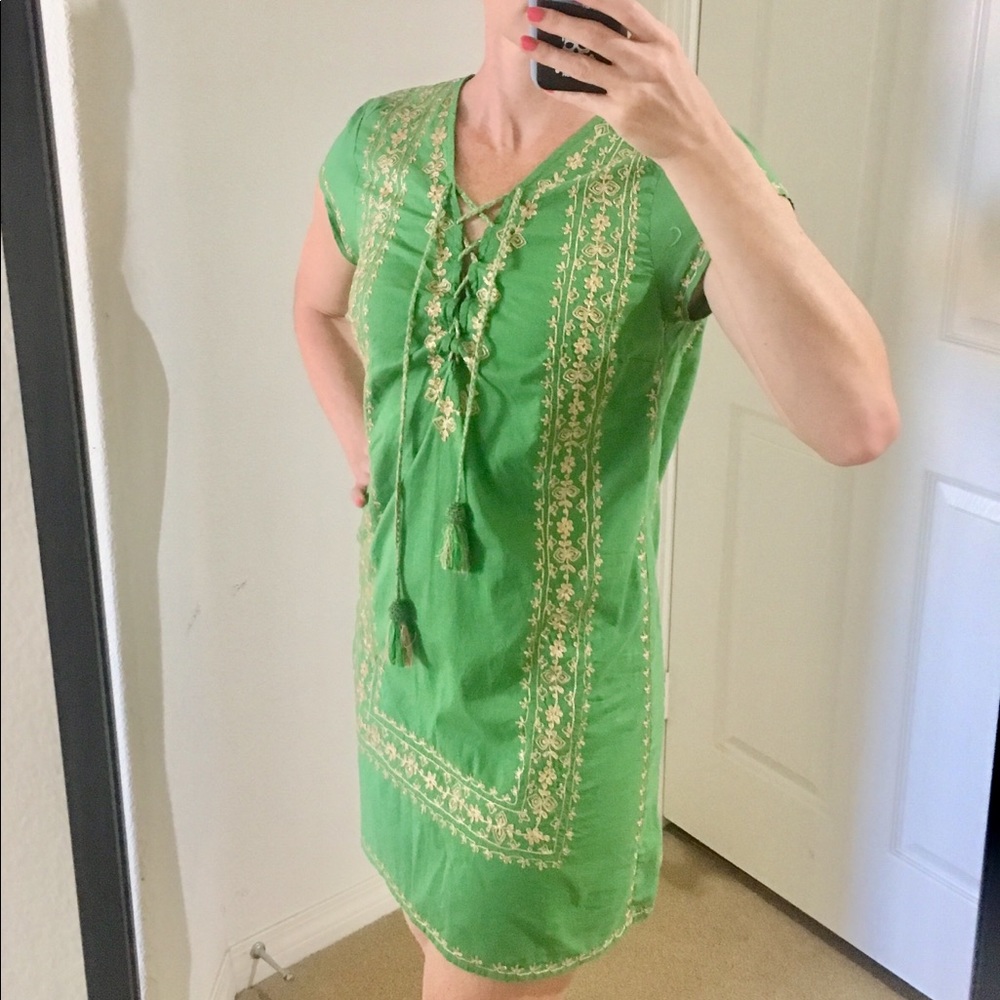 Calypso St Barth Green Mini Dress Size S